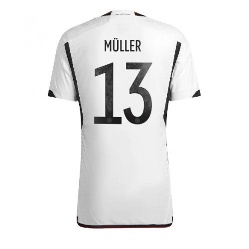 Maillot de foot Allemagne Thomas Muller #13 Domicile Monde 2022 Manches Courte